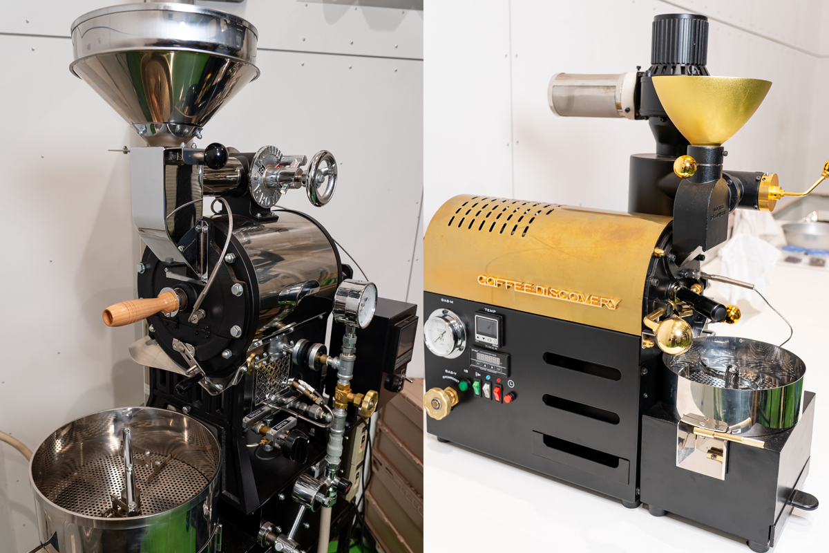 少量焙煎用の焙煎機