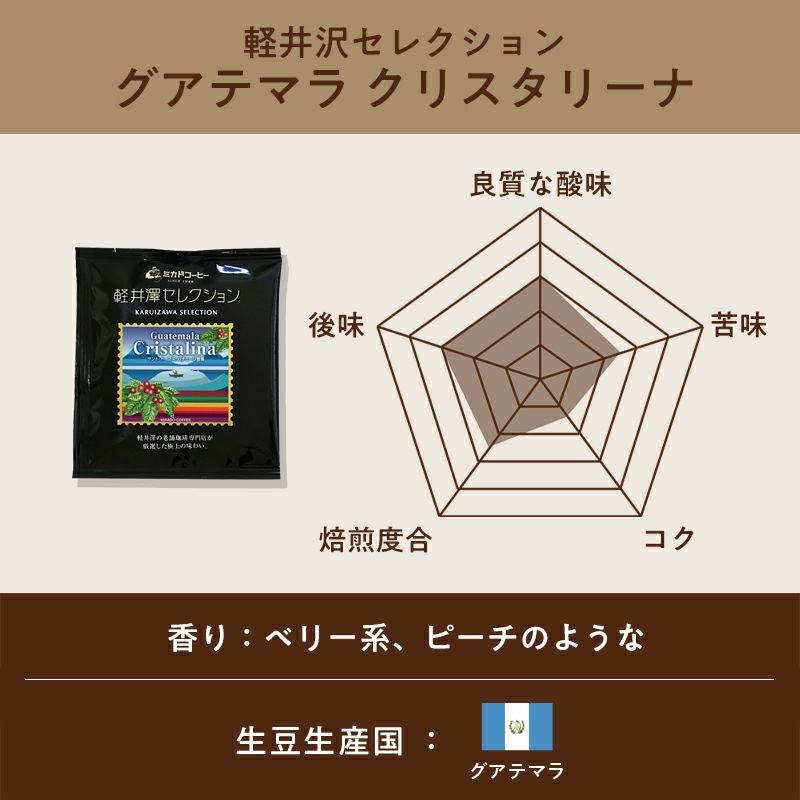 ドリップバッグ軽井沢セレクション アソート5種〈各1枚：10g