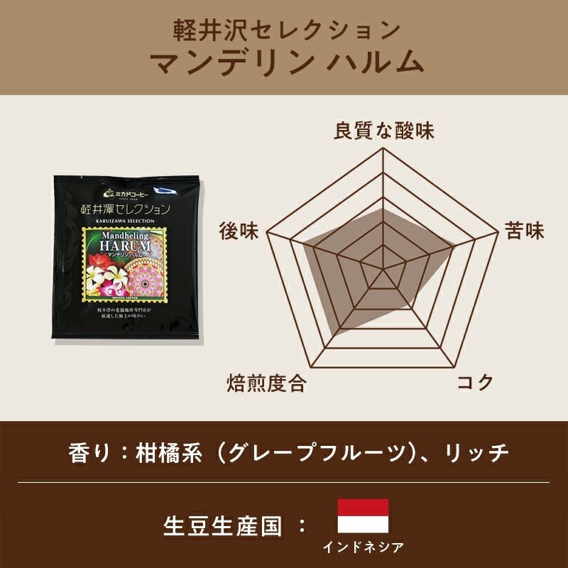 ドリップバッグ軽井沢セレクション アソート5種〈各1枚：10g